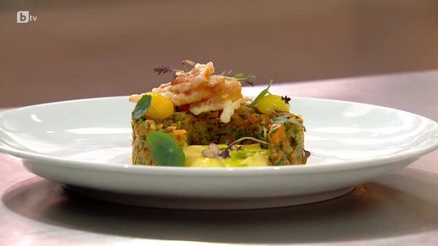 Chef Елена Петрелийска приготвя тартар от моркови в днешния 