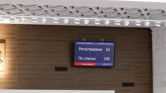 Без кворум: Парламентът няма да заседава днес