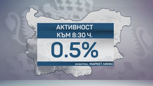 „Маркет ЛИНКС“: Едва 0,5% избирателна активност към 8:30 ч.