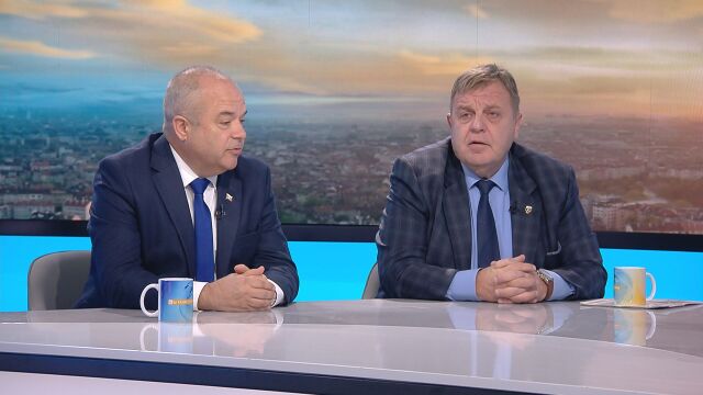 Снимка: Каракачанов и Анчев в остър спор за войната в Украйна и сигурността в Черно море