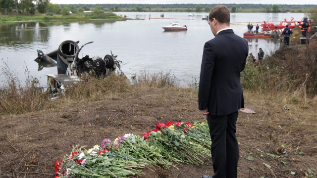 Снимка: Русия скърби за жертвите на самолетната катастрофа