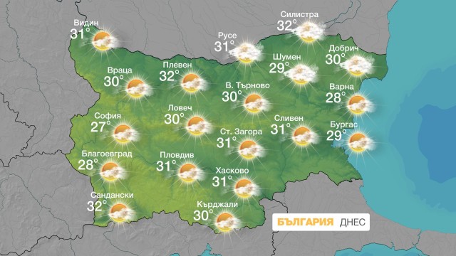 Снимка: Слънчева и топла сряда