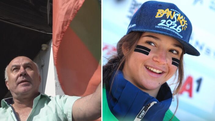 Румен развя българското знаме срещу болницата, в която е Малена Замфирова (ВИДЕО)