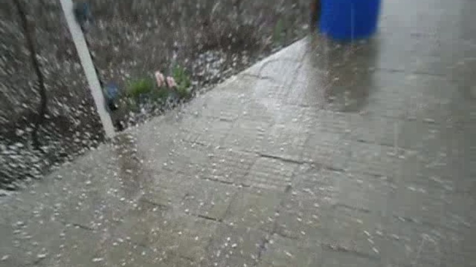 Силна градушка в с. Българево