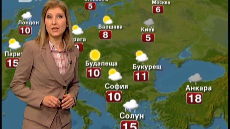Времето - Сутрешна емисия - 09.04.2012 г.