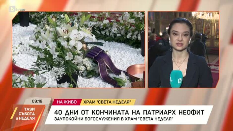 40 дни от кончината на патриарх Неофит