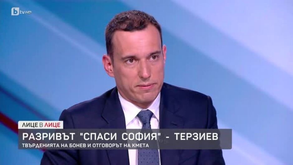 Разривът "Спаси София" - Терзиев