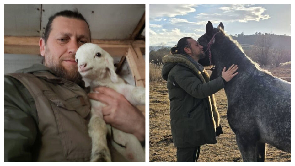 След ужасяващите изтезания над животни – Веселин Плачков прегърна своето ново „бебе“ 