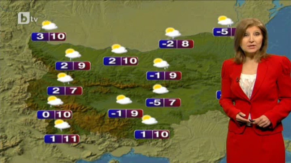 Времето - Обедна емисия - 30.01.2013 г.