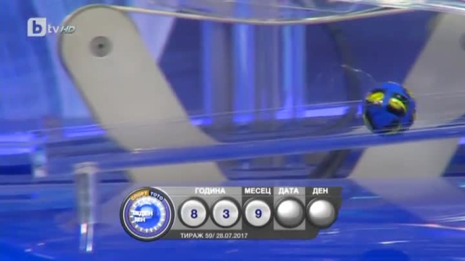 Теглене на играта "Рожден ден" на "Спорт ТОТО" - 28.07.2017