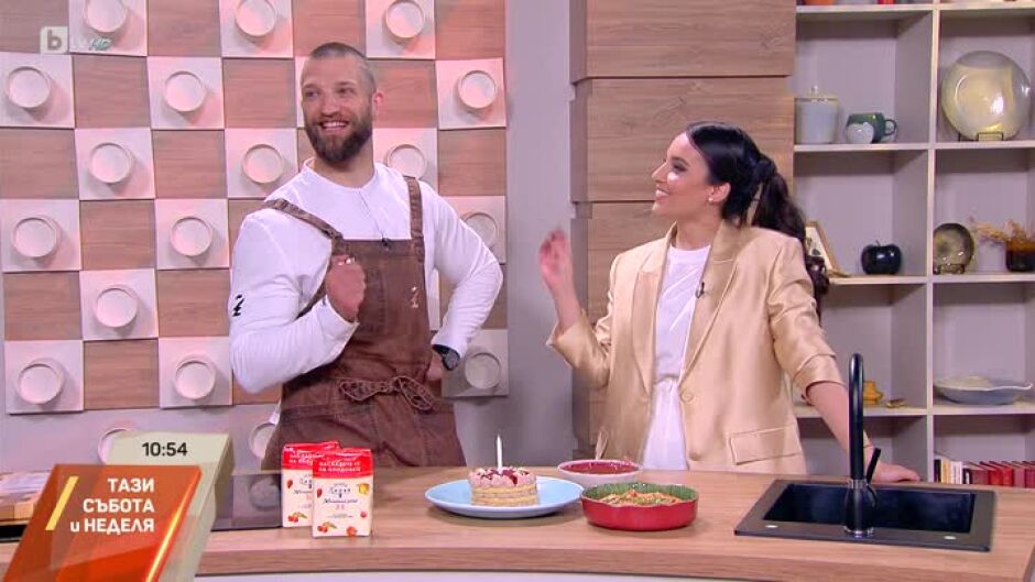Chef Николай Немигенчев приготвя миш-маш и маслени бисквити с кремю с бял шоколад