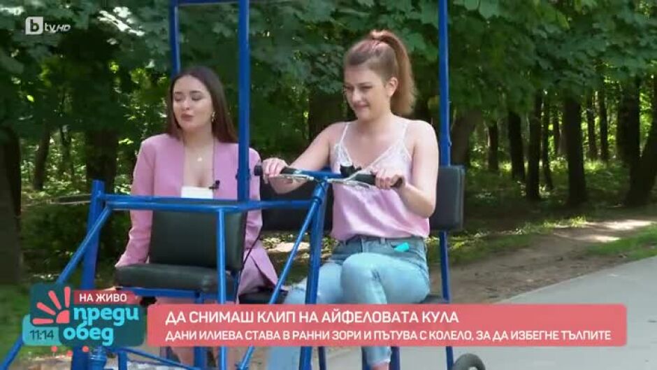 Дани Илиева от "Гласът на България" за новия си клип в Париж