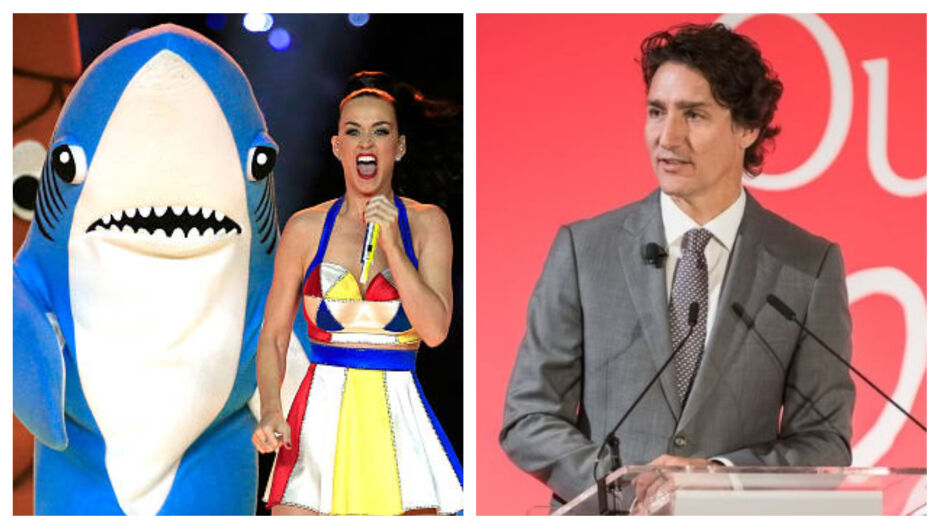Джъстин Трюдо като акула: пореден намек за връзката с Кейти Пери (СНИМКИ)
