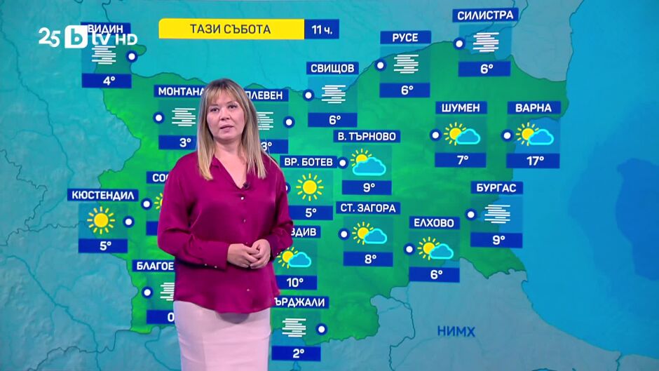 Времето - Обедна емисия - 15.11.2025	