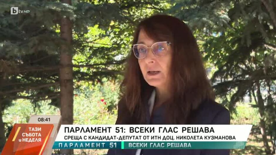 Среща с кандидат-депутата от "Има такъв народ" доц. Николета Кузманова