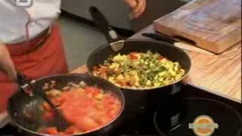 Свинско с чушки и ананас и Рататуй