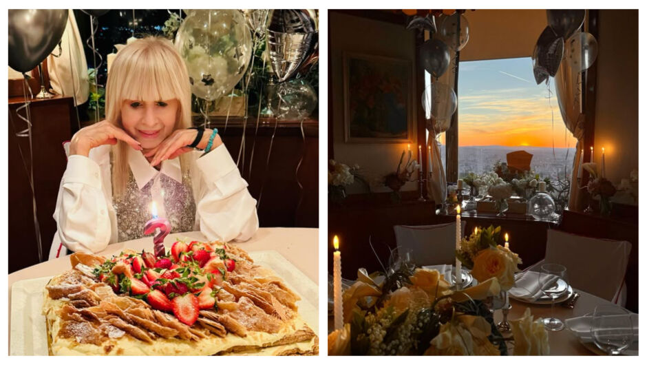 Лили Иванова отпразнува рождения си ден – в загадъчна компания и с ягодова торта