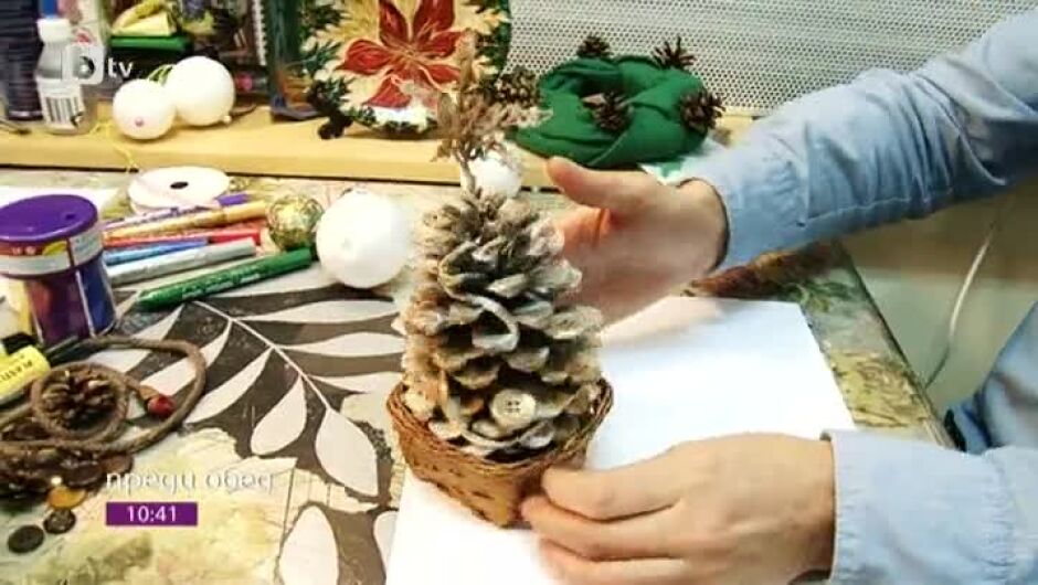 Да си направим коледна украса за без пари