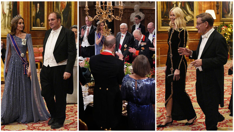 Кралски разкош: Кейт Мидълтън и Клаудия Шифър превърнаха германския банкет в модно шоу