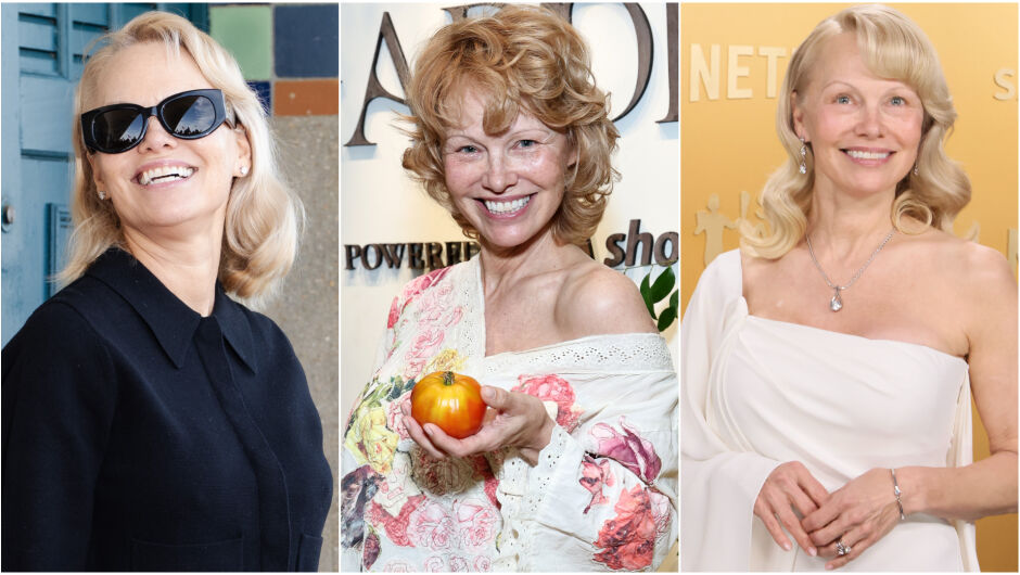 Памела Андерсън: От руси кичури до червена прическа през 2025 (СНИМКИ)