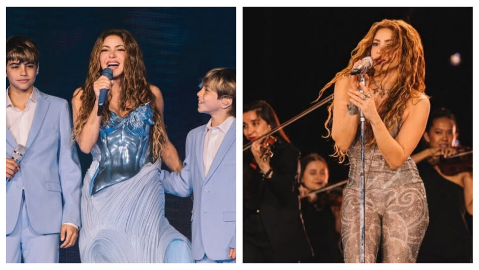 Семейна магия - синовете на Шакира излязоха на сцената за първи път (ВИДЕО)