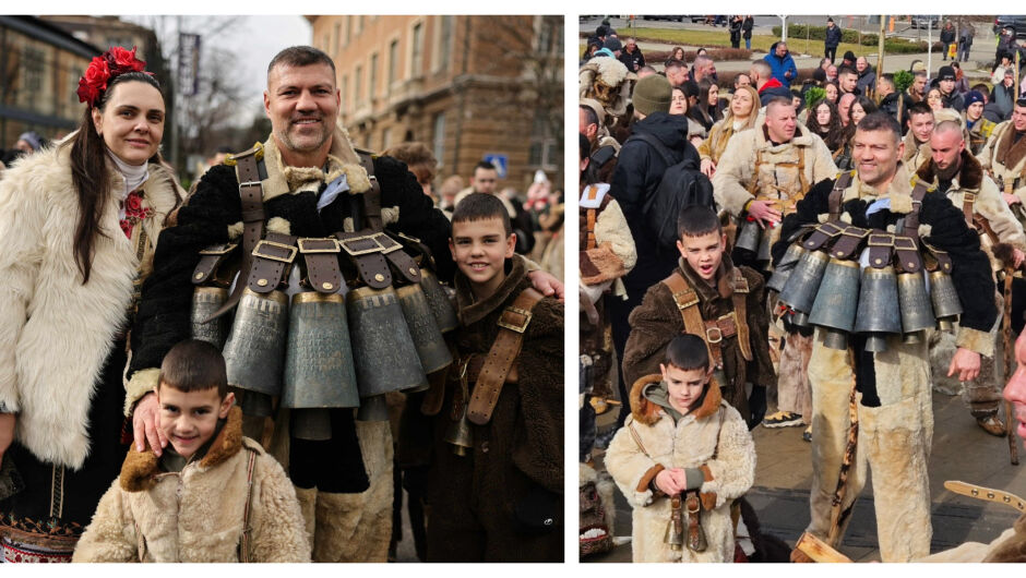 Синовете до него, чановете на гърдите: Тервел Пулев и семейството му на „Сурва“ (СНИМКИ)