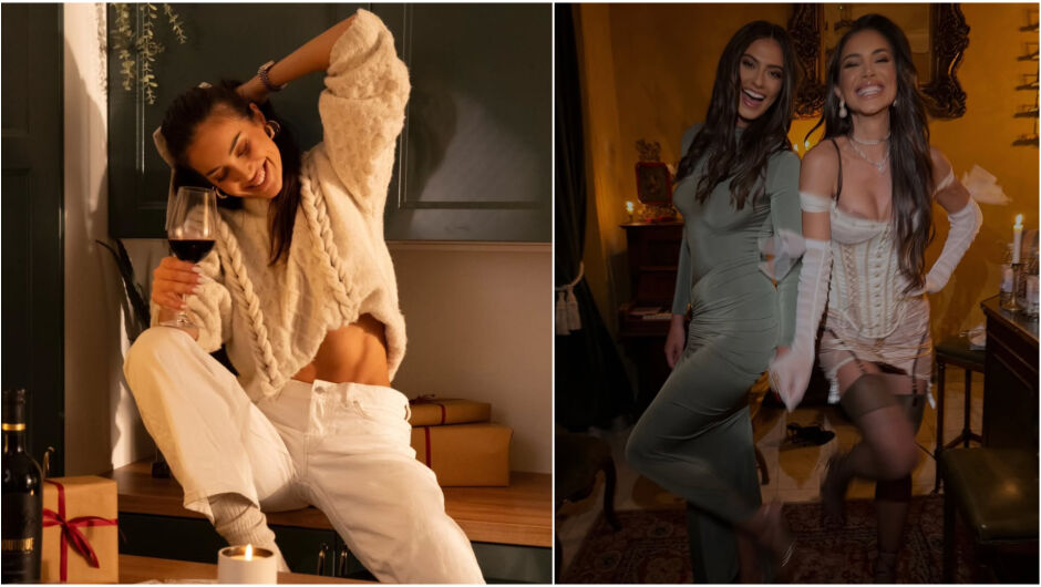 Табла с пържени картофи и малинова торта: Алекс Богданска празнува рождения си ден (ВИДЕО)