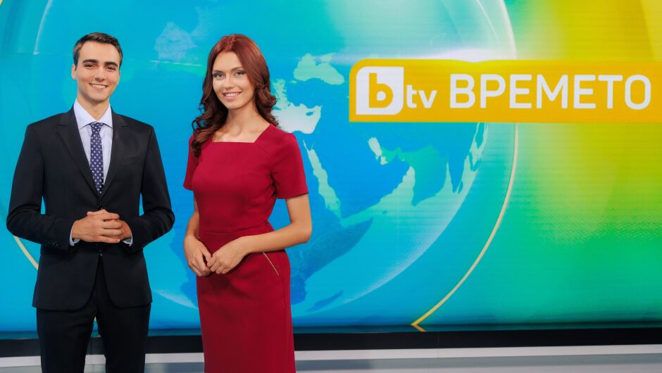 Новите лица на bTV Времето: Запознайте се с Мая Никифорова и Петроний Евтов (СНИМКИ + ВИДЕО)