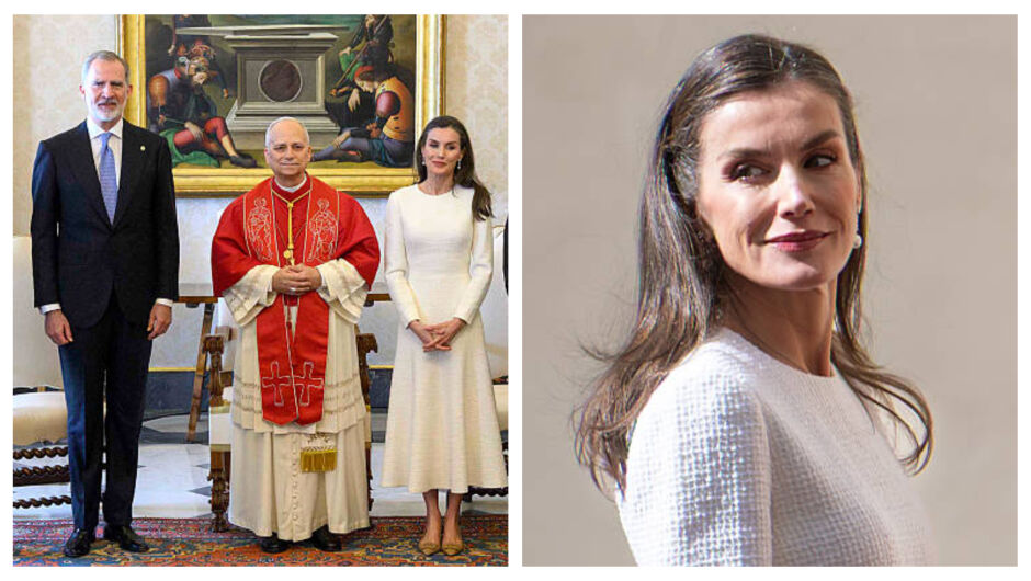 Кралица Летисия се появи в бяло пред папата - а причината е изненадваща