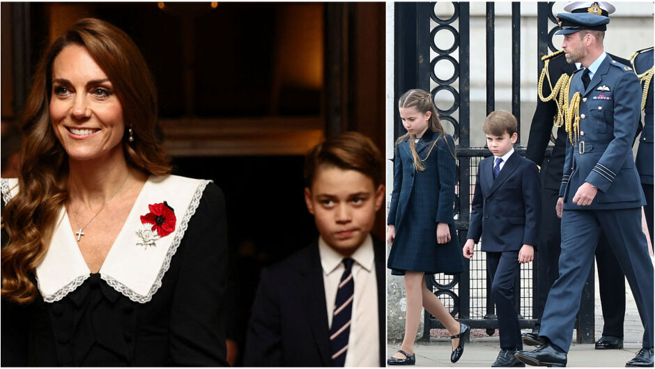 Дебютът на принц Джордж: Къде са Шарлот и Луи? (СНИМКИ)