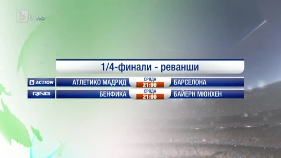 Спорт - Обедна емисия - 13.04.2016