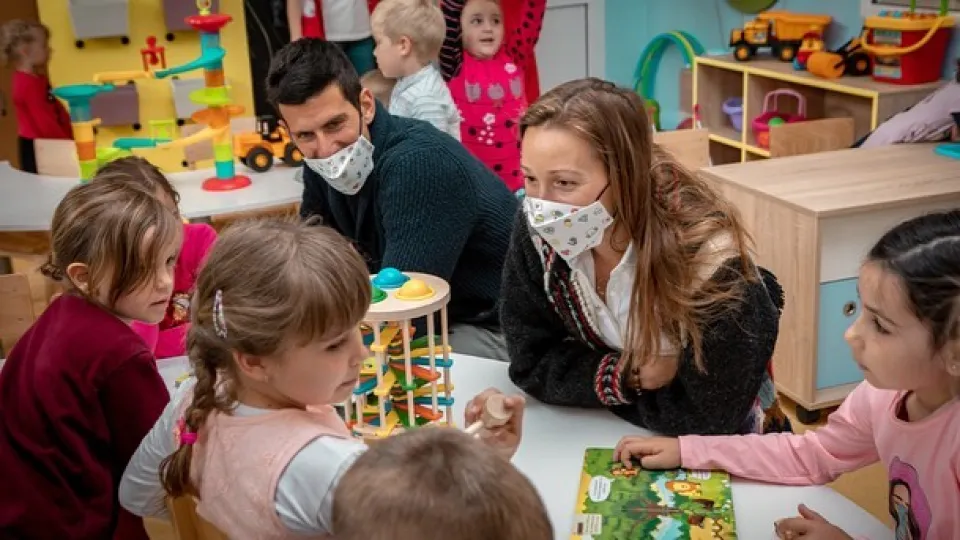 Джокович откри чисто нова детска градина в Сърбия
