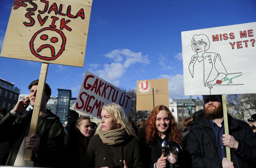 Нестихващи протести в Исландия, премиерът поиска разпускане на парламента