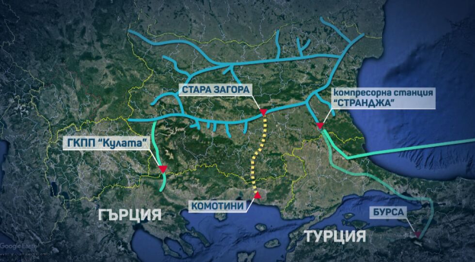 България получава от Русия над 3 млрд. кубически метра газ годишно