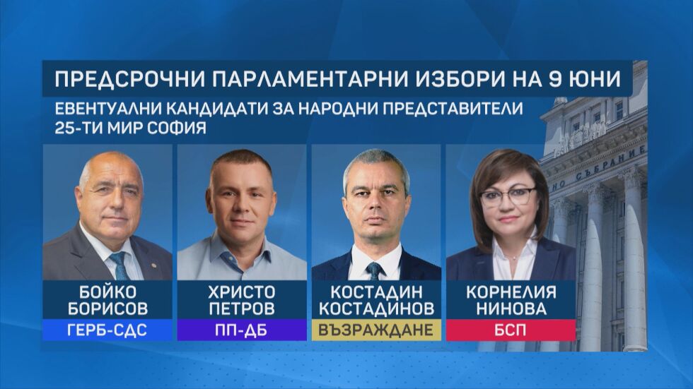 Кои са част от кандидатите за предсрочния вот?