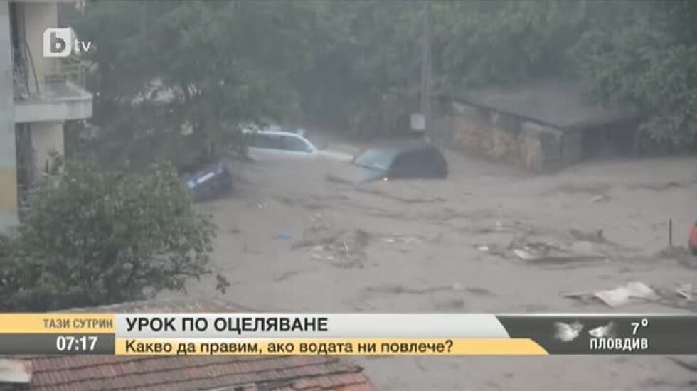 Урок по оцеляване при наводнение