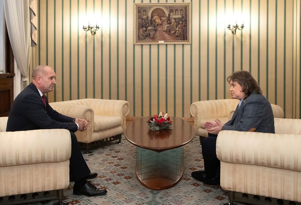 Президентът Румен Радев проведе среща с Наталия Киселова