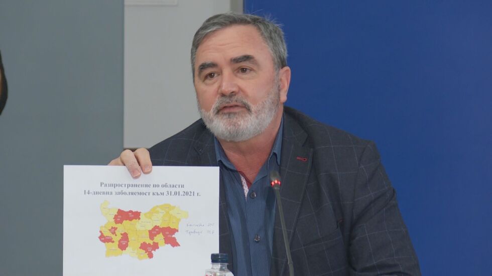 Кунчев: 8 области у нас вече са в червено по отношение на заболяемостта