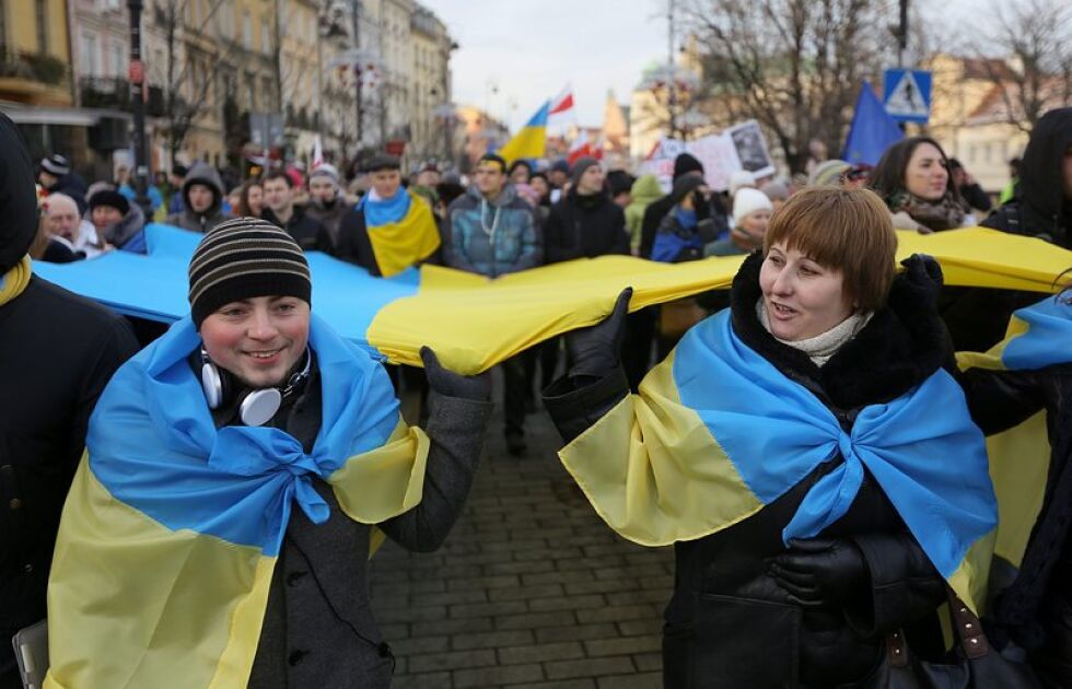 Солидарни с Майдана протести в няколко европейски столици