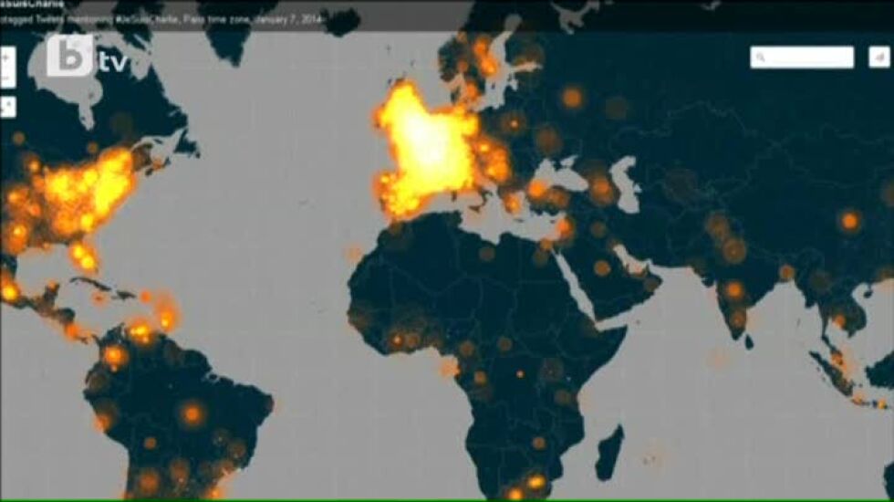 #JeSuisCharlie е сред най-популярните тагове в Туитър