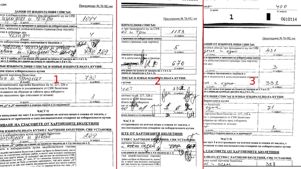 КС назначи експертиза за три секции: Един и същ човек ли е попълвал бюлетини в тях? 