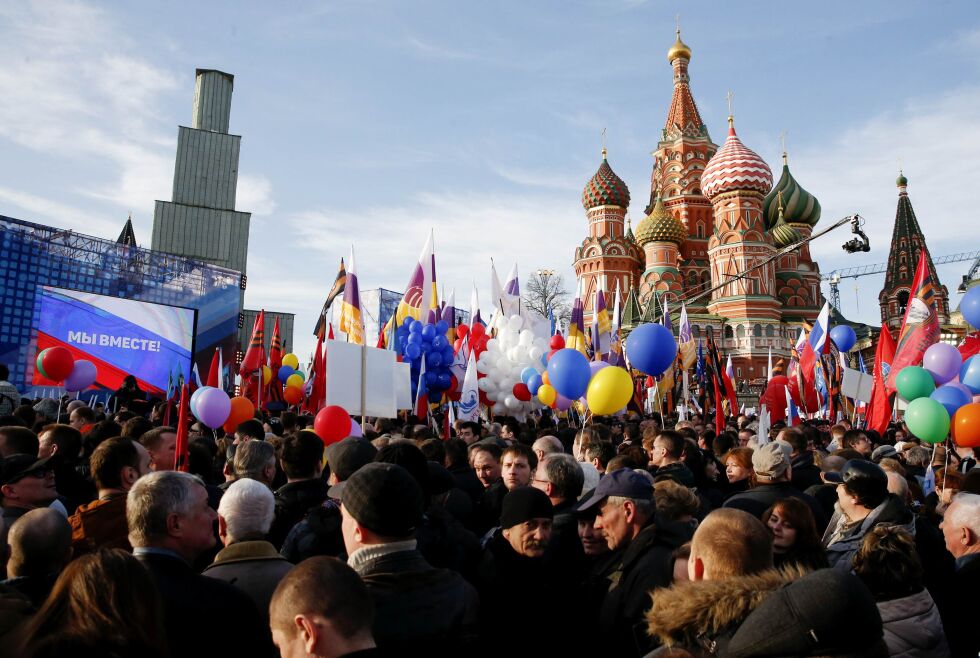 100 000 души и Путин на концерт до Кремъл по повод 1 г. от анексирането на Крим