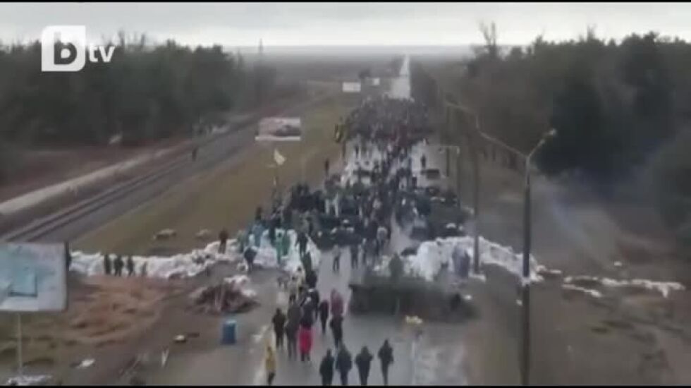 Протест спря руските сили пред най-голямата АЕЦ в Европа (ВИДЕО)