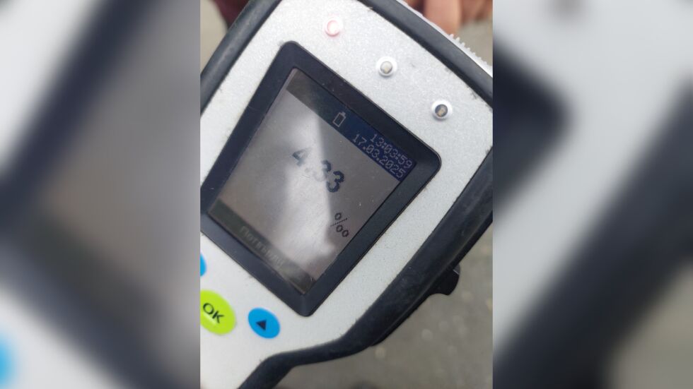 Полицията в Бургас задържа пиян шофьор рекордьор с 4,33 промила