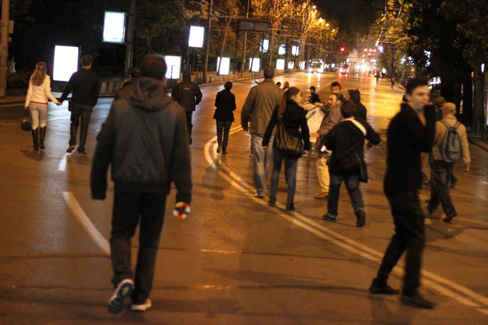 Недоволство срещу засиленото полицейско присъствие на протеста