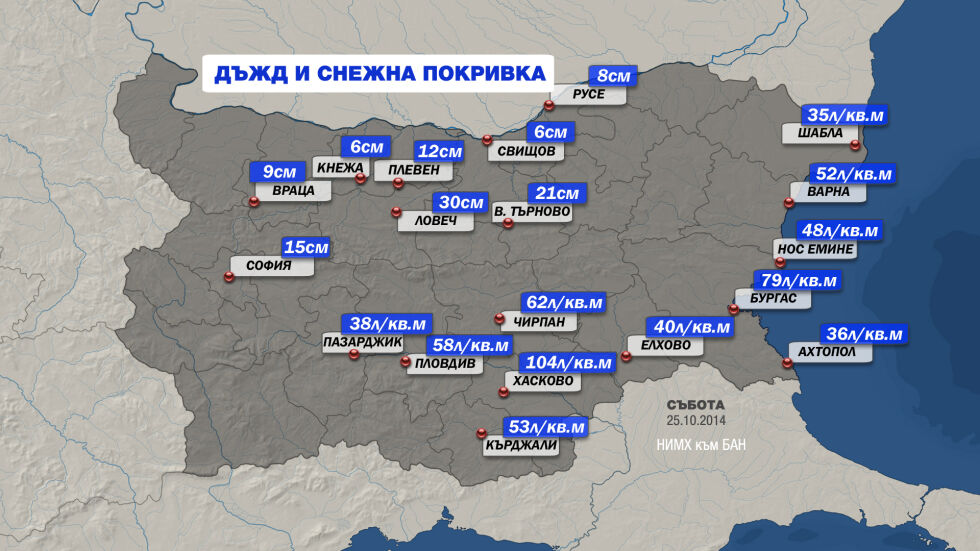 Не очаквайте много по-добро време в неделя