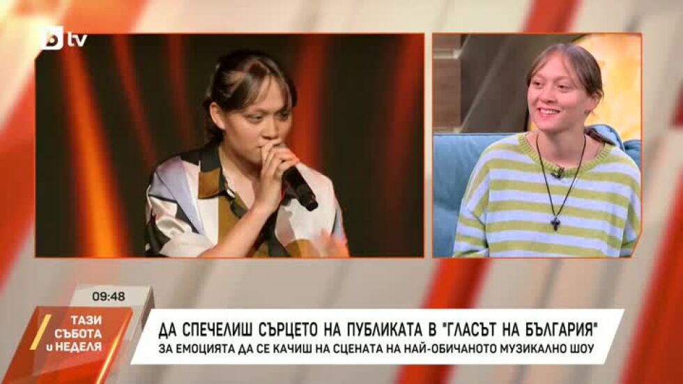 Жени Кринчева от "Гласът на България" за адреналина и емоциите на сцената